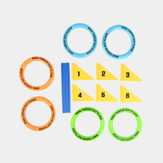 Outdoor Hoop a Loop Target Toss Game Set