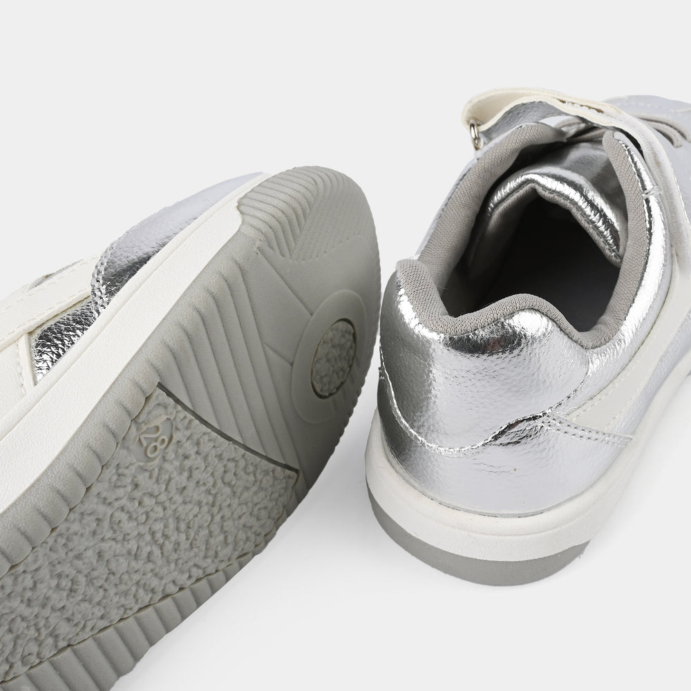 Girls Sneaker FL-1S-SILVER