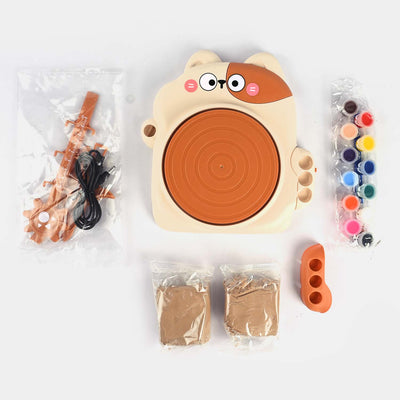 Electric Pottery Wheel Arts and Crafts Sculpting Clay Set For Kids