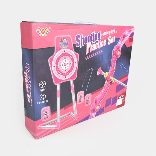 Shooting Target Practice Set with Folding Bow