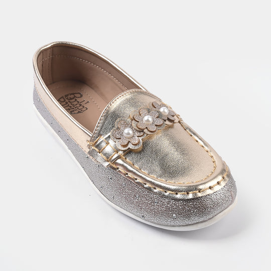 Girls Loafer JV-13-GOLDEN