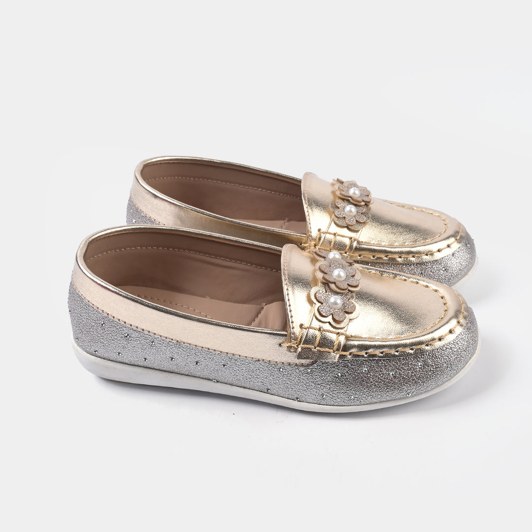 Girls Loafer JV-13-GOLDEN