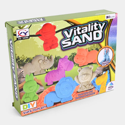 Play Colored Sand With Forest Animal 400G Play Set