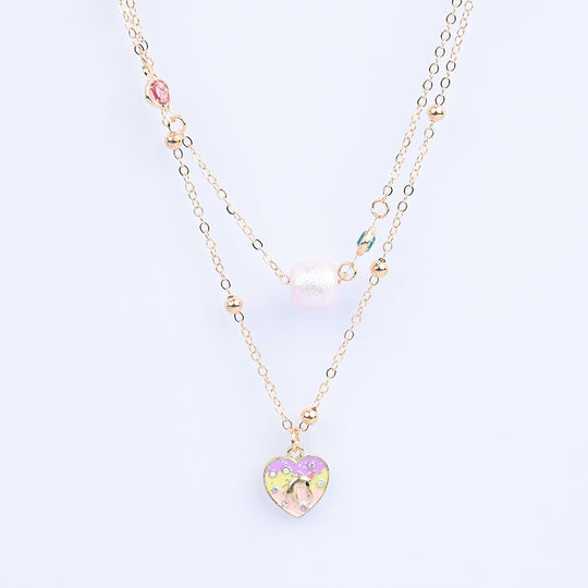 2-in-1 Chain Beads  Dolphin Pendant Necklace