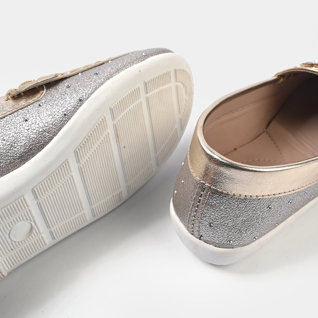 Girls Loafer JV-13-GOLDEN