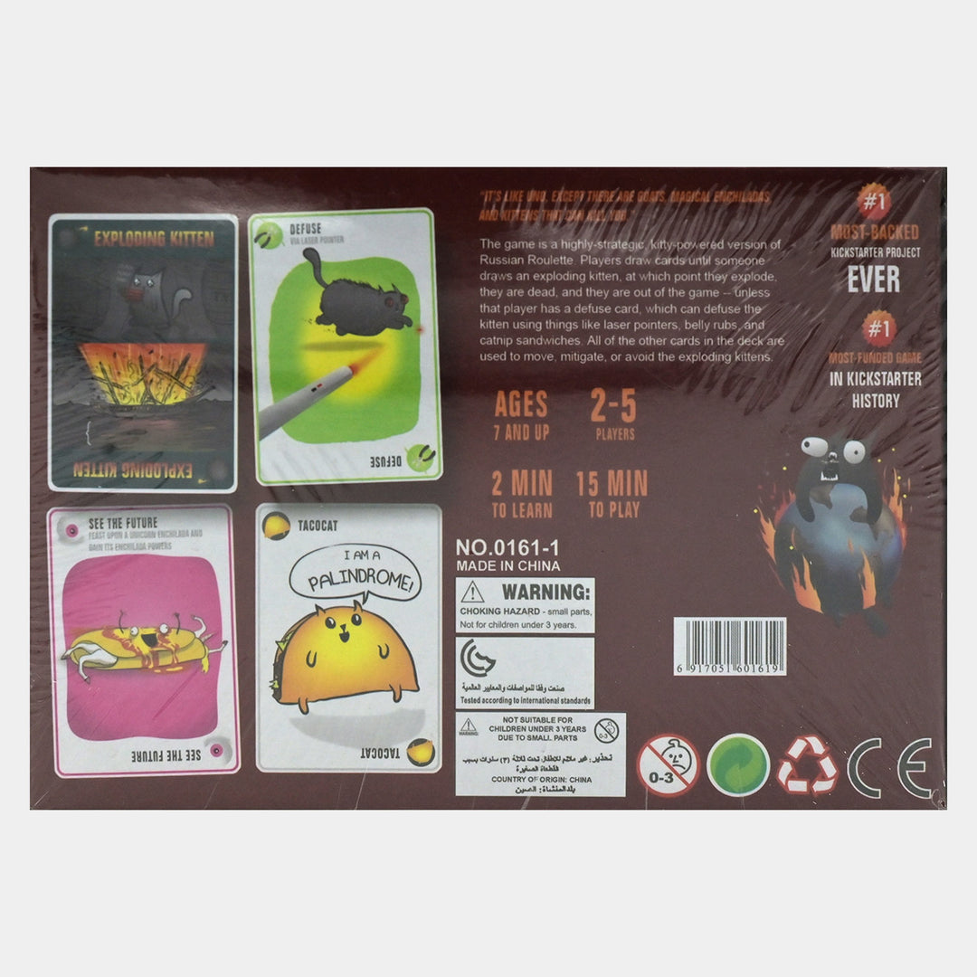 Exploding Kittens Card Game (0161-1) Price in Pakistan | Bachaa Party