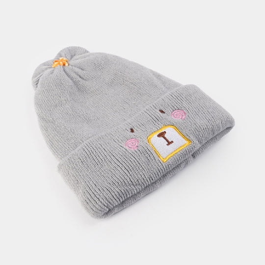 Baby Winter Cap/Hat  Dog Embroidered | 6M+