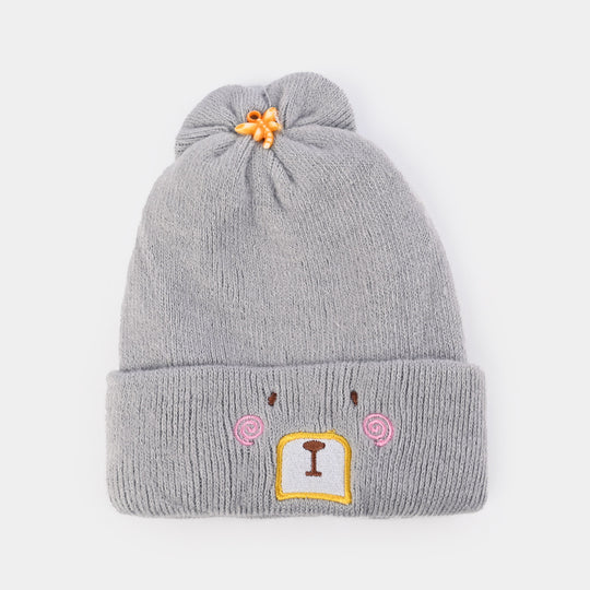 Baby Winter Cap/Hat  Dog Embroidered | 6M+