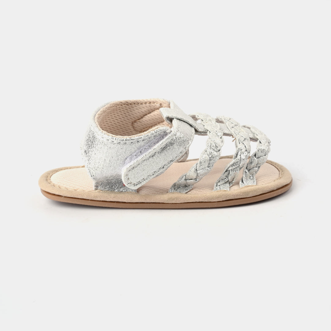 Baby Girl Shoes H30-SILVER