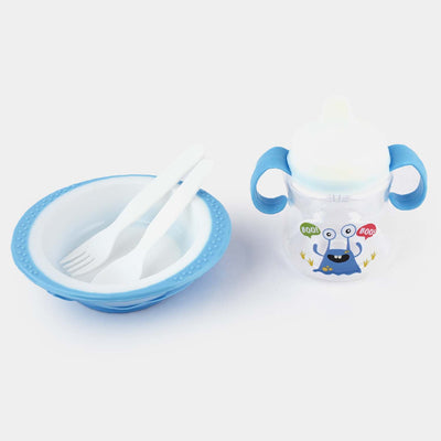 Baby Tableware Set 4 In 1 | Blue