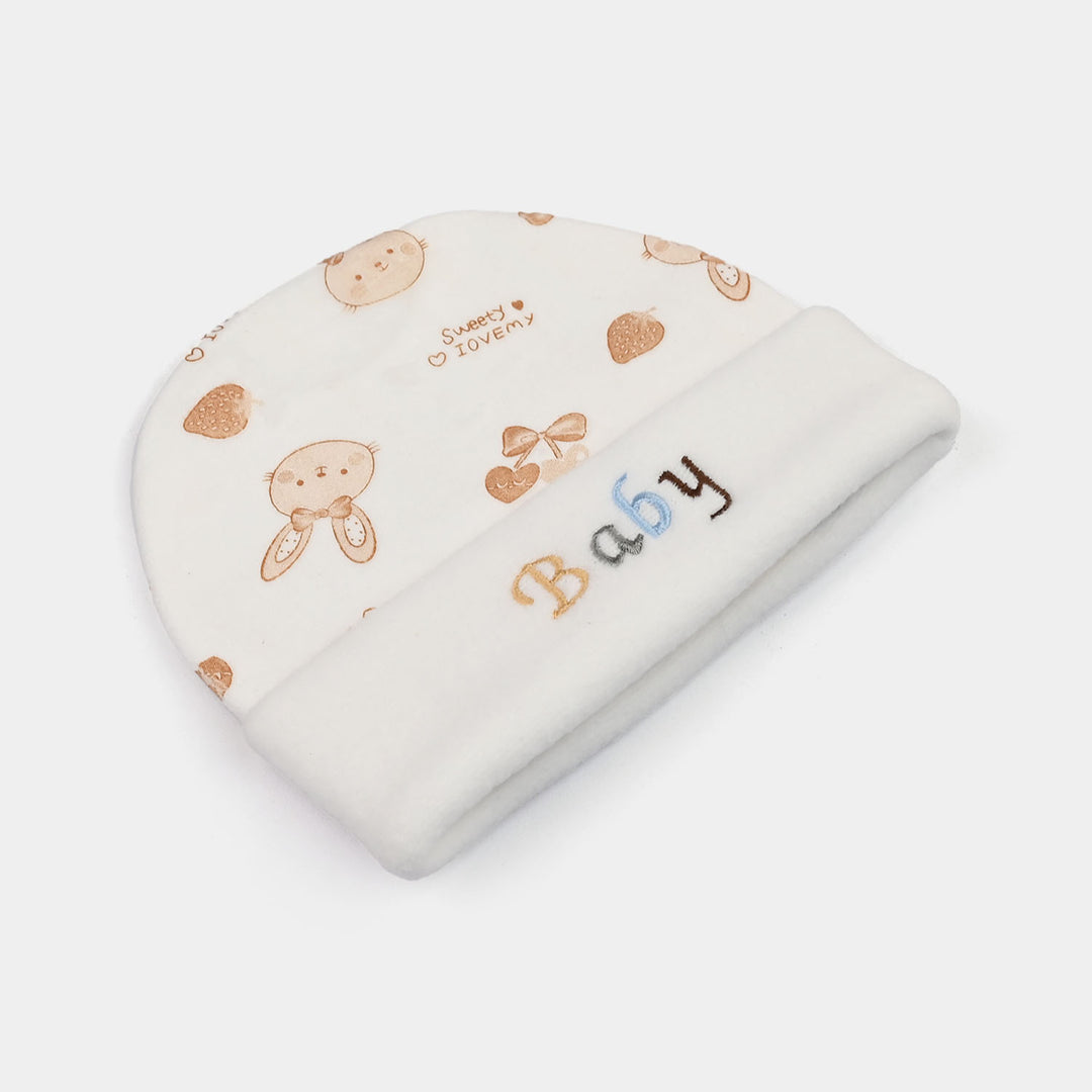 Baby Cap/Hat Velvet Printed