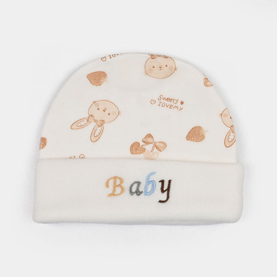Baby Cap/Hat Velvet Printed