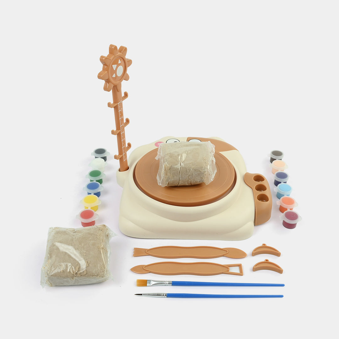 Electric Pottery Wheel Arts and Crafts Sculpting Clay Set For Kids