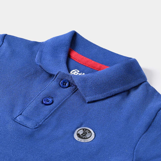 Infant Boys Cotton PK Polo T-shirt Basic-True Navy