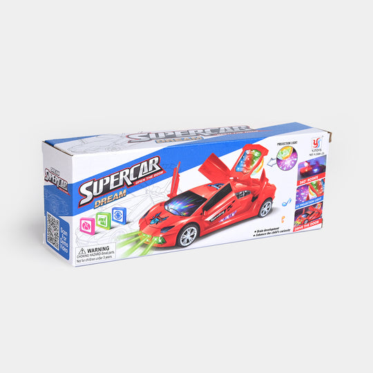Bump Go Action Light & Music Car Toy For Kids