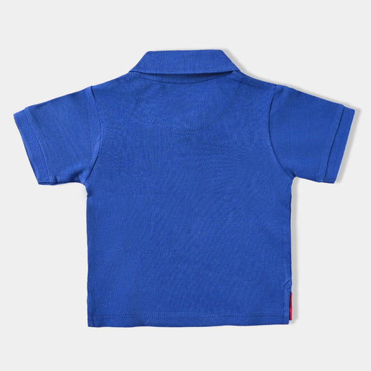 Infant Boys Cotton PK Polo T-shirt Basic-True Navy