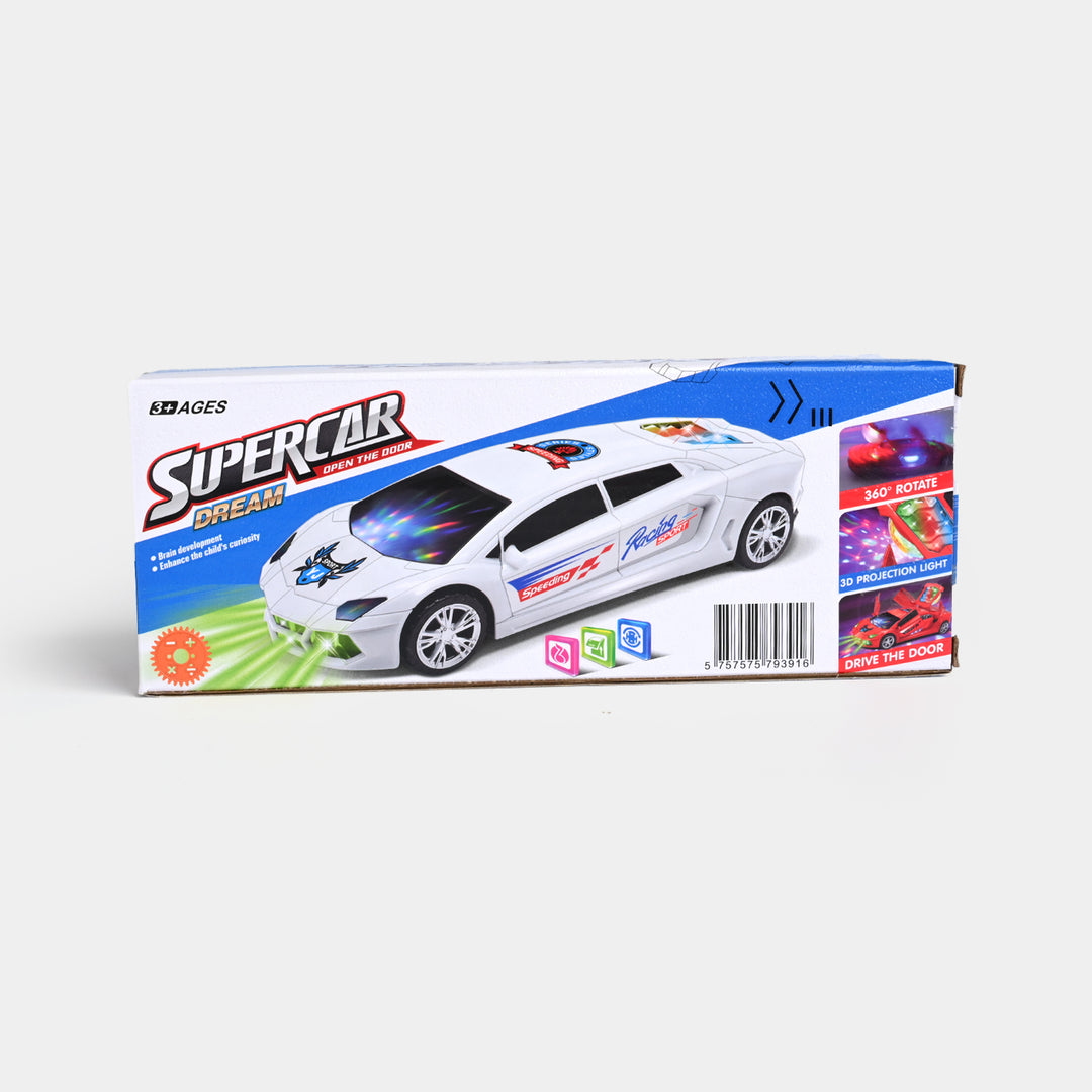 Bump Go Action Light & Music Car Toy For Kids