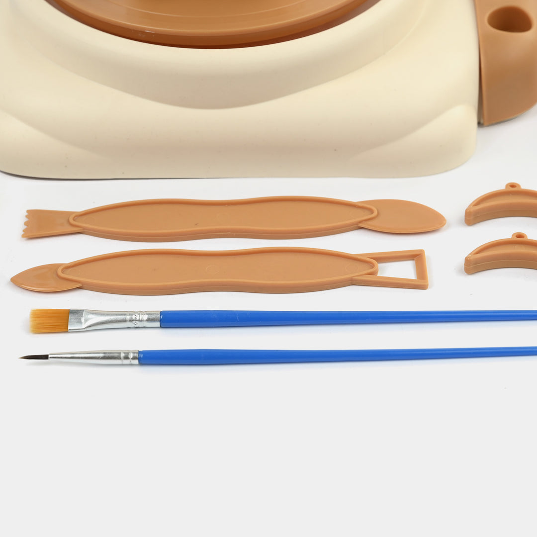 Electric Pottery Wheel Arts and Crafts Sculpting Clay Set For Kids
