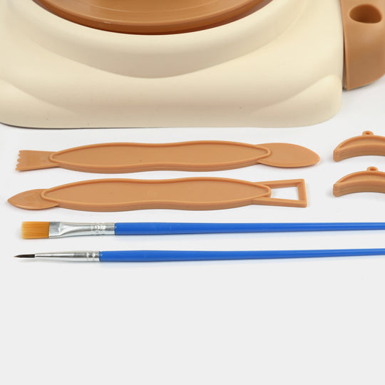 Electric Pottery Wheel Arts and Crafts Sculpting Clay Set For Kids