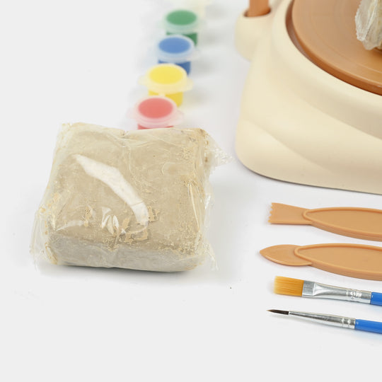 Electric Pottery Wheel Arts and Crafts Sculpting Clay Set For Kids