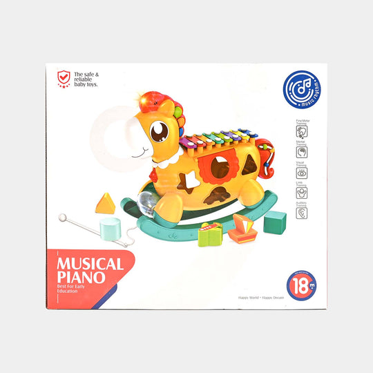 5 in 1 rocking horse shape musical instrument for kids