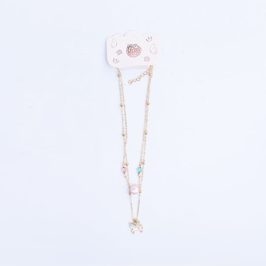 2-in-1 Chain Beads Pendant Necklace