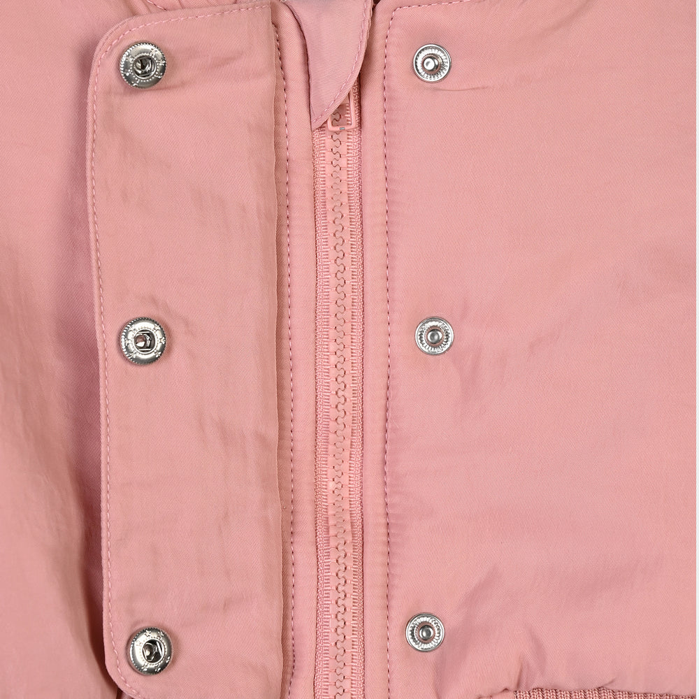 Infant Girls Polyester Puffer Jacket Flap-PINK