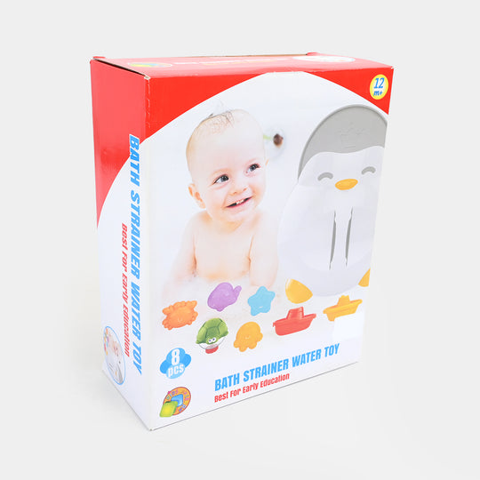 Penguin Bath Strainer Water Toy Set (8 Pcs)