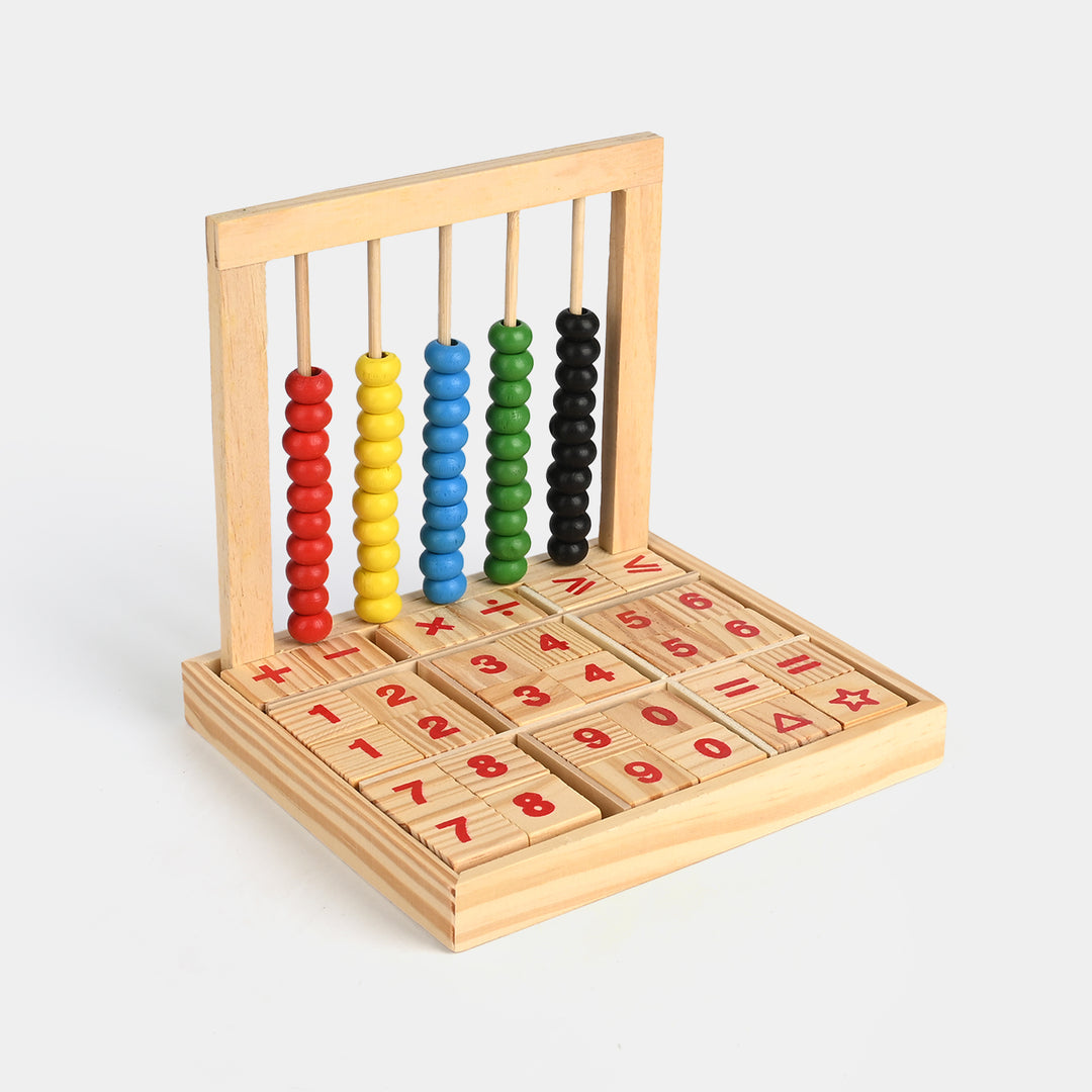 Wooden Abacus Study Blocks Toy