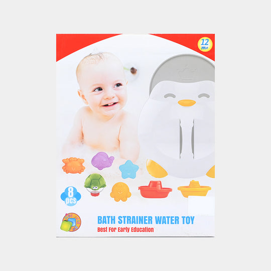 Penguin Bath Strainer Water Toy Set (8 Pcs)
