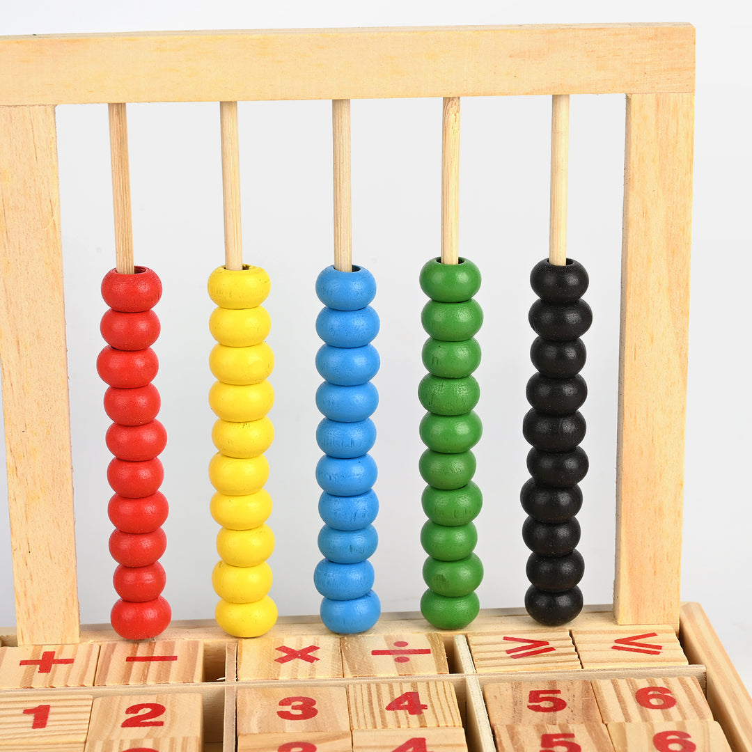 Wooden Abacus Study Blocks Toy