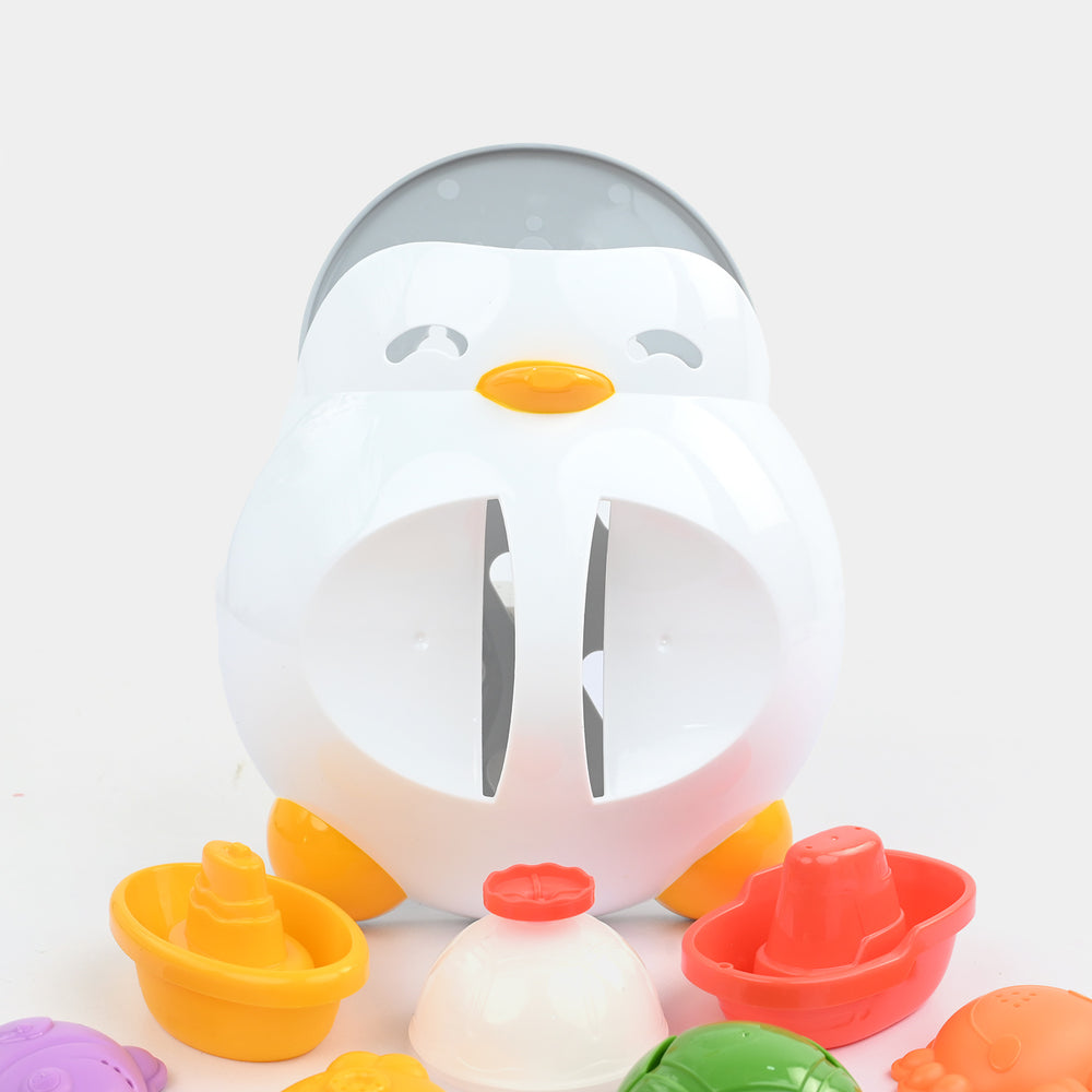 Penguin Bath Strainer Water Toy Set (8 Pcs)