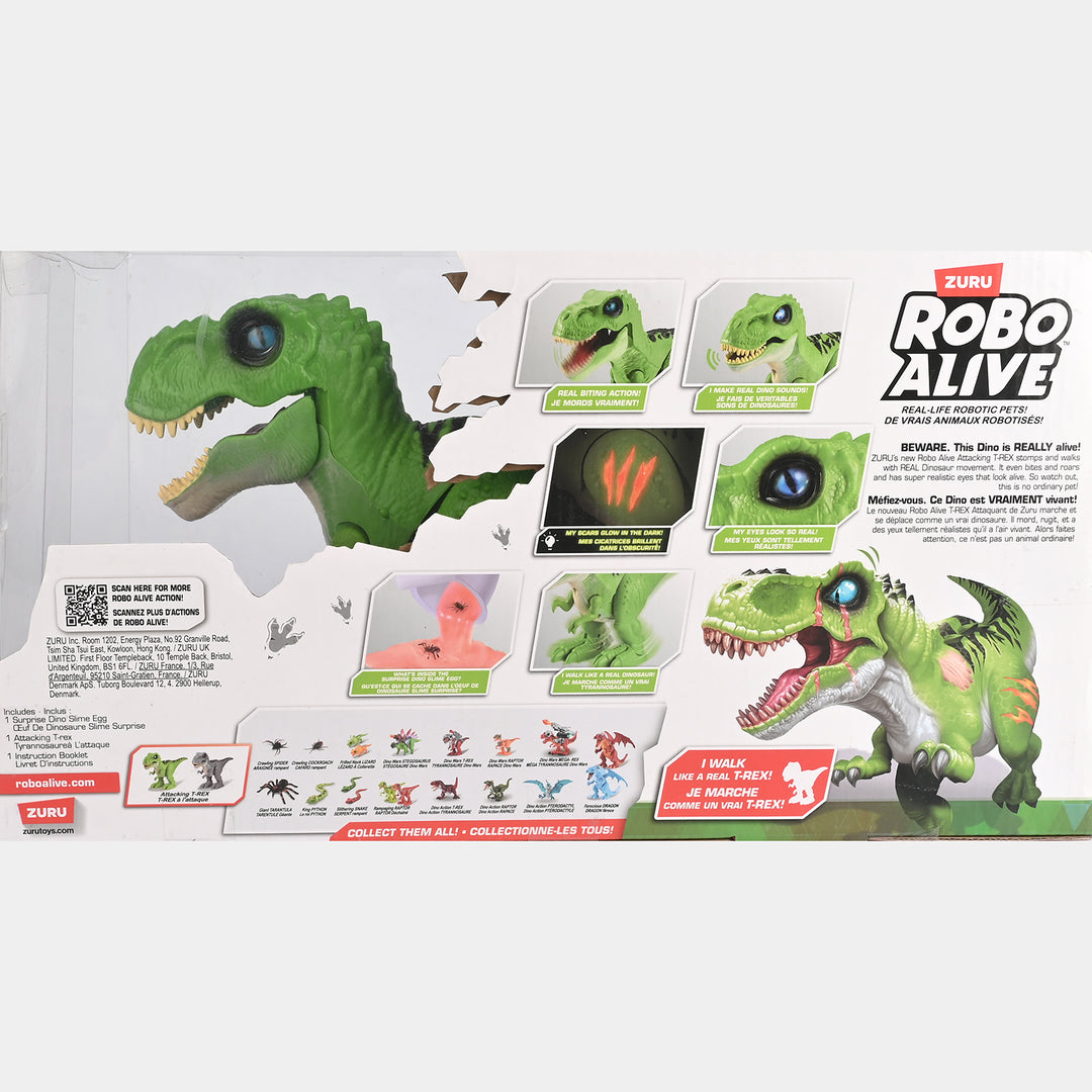 Robo Alive Dinosaur Toy with Light & Sound