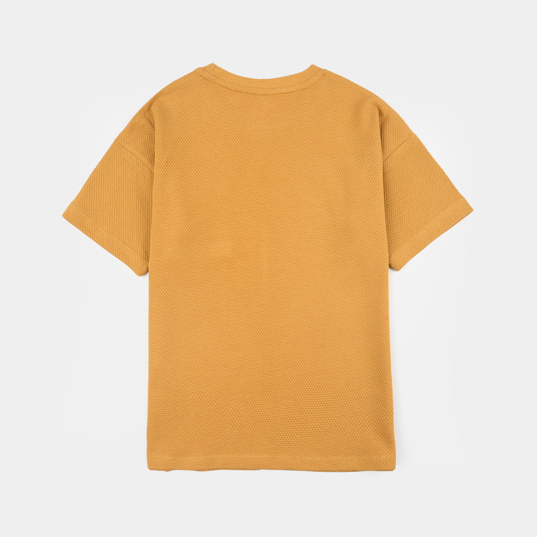 Boys Jersey/Terry T-Shirt (Rising Above) - Wood Thrush