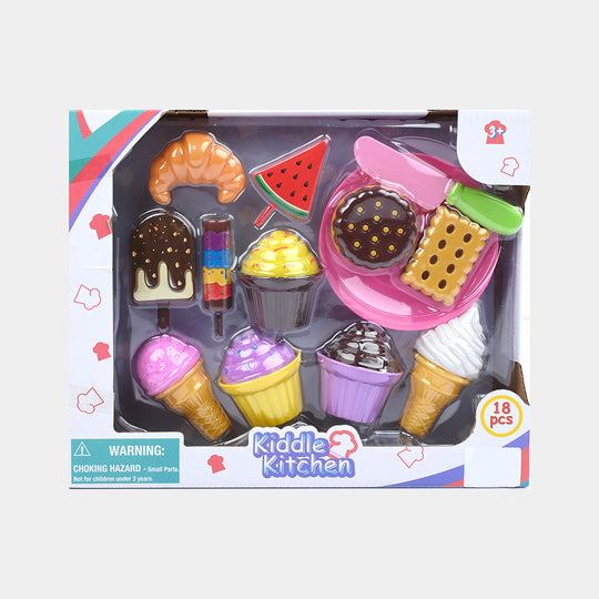 Kitchen Dessert Playset (18 Pcs)
