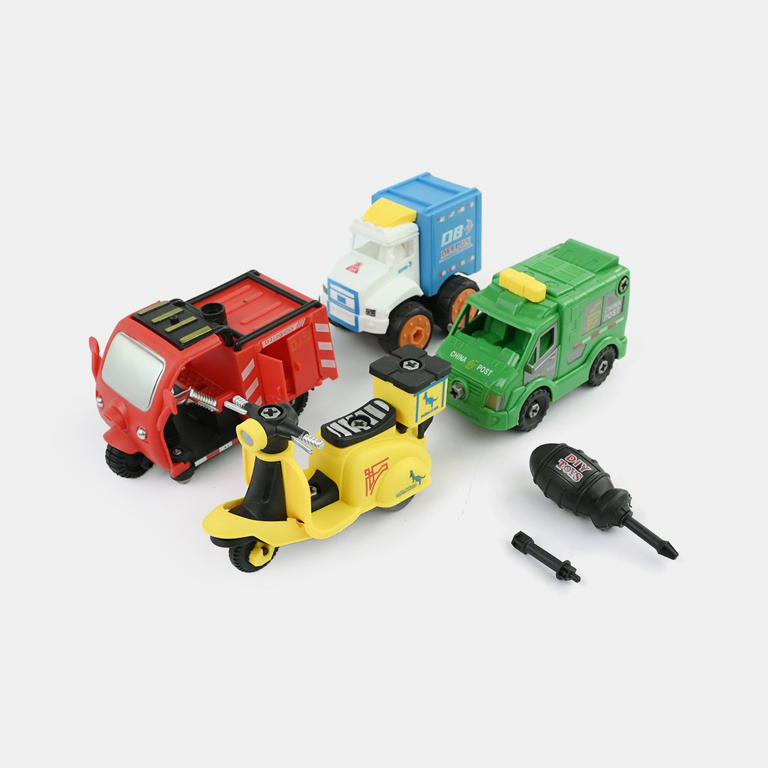 DIY Mini Vehicle Set | 4PCs