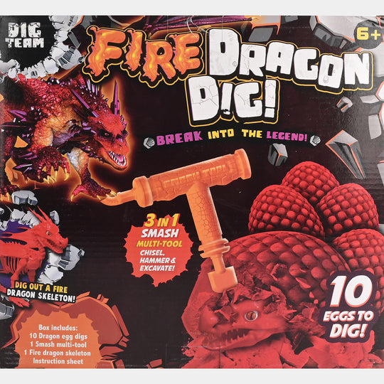 Dig Out the Fire Dragon Skeleton Toy