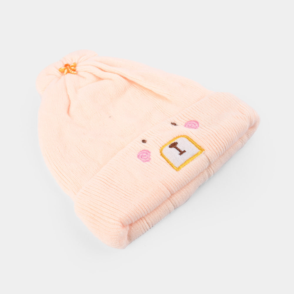 Baby Winter Cap/Hat  Dog Embroidered | 6M+