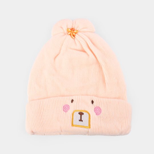 Baby Winter Cap/Hat  Dog Embroidered | 6M+