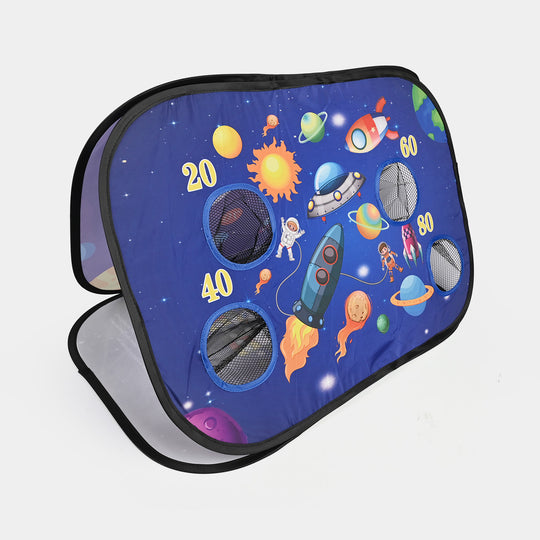 3-in-1 Space Pop-Up Bean Bag Toss & Board Game Set