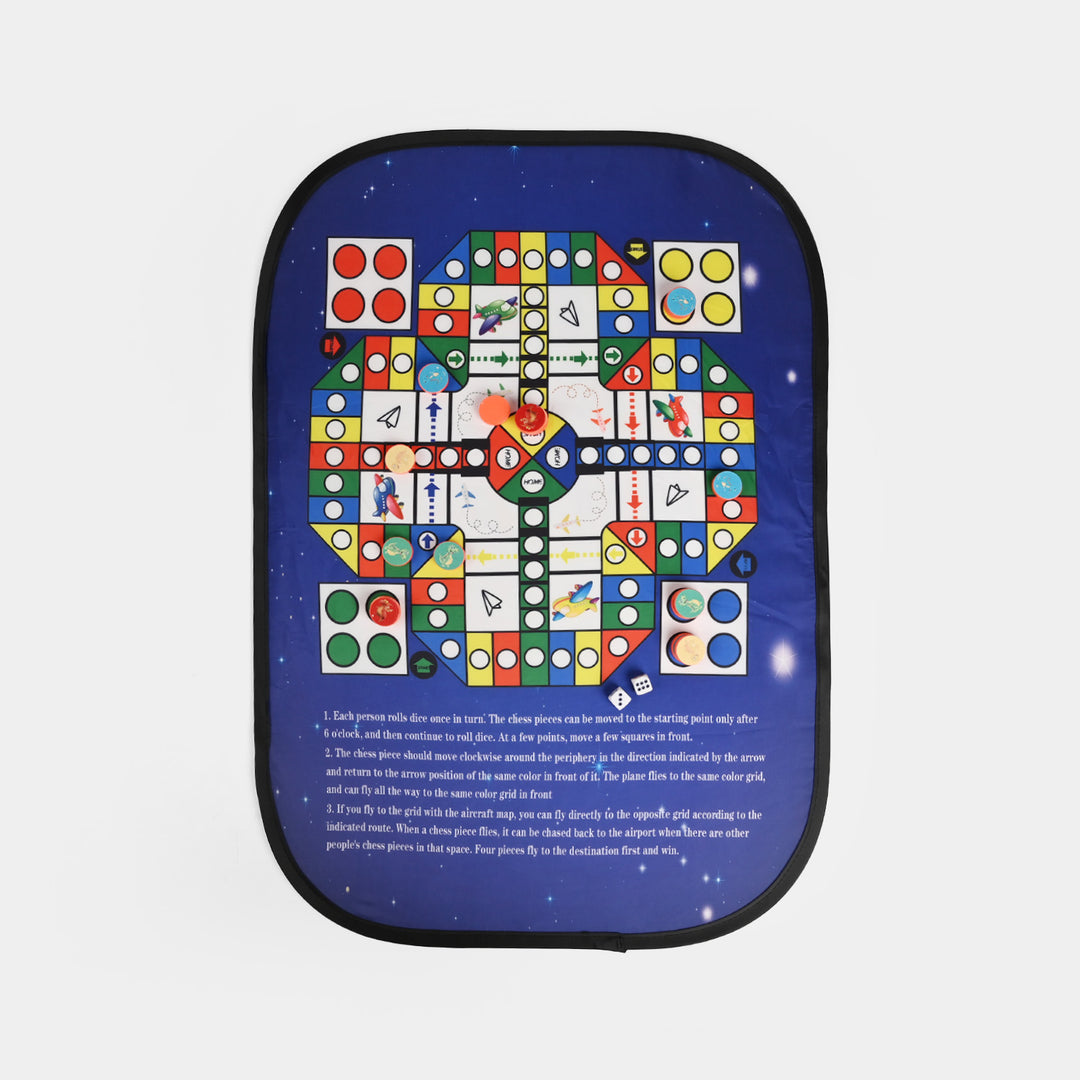 3-in-1 Space Pop-Up Bean Bag Toss & Board Game Set