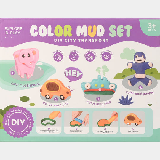 Mud Set DIY City Transport | Creative Play Dough Kit