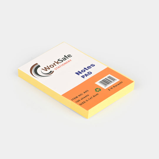 Work Safe Sticky Note Size 2*3