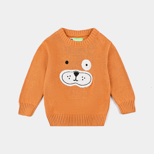 Infant Boys Cotton Sweater Bear