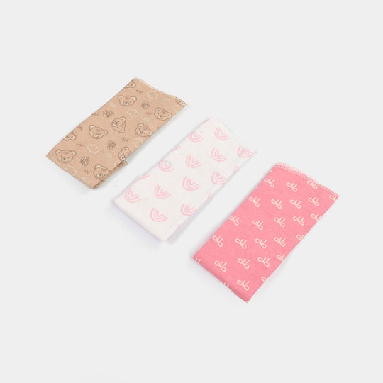 Soft Cotton Baby Face Towel | 3PCs