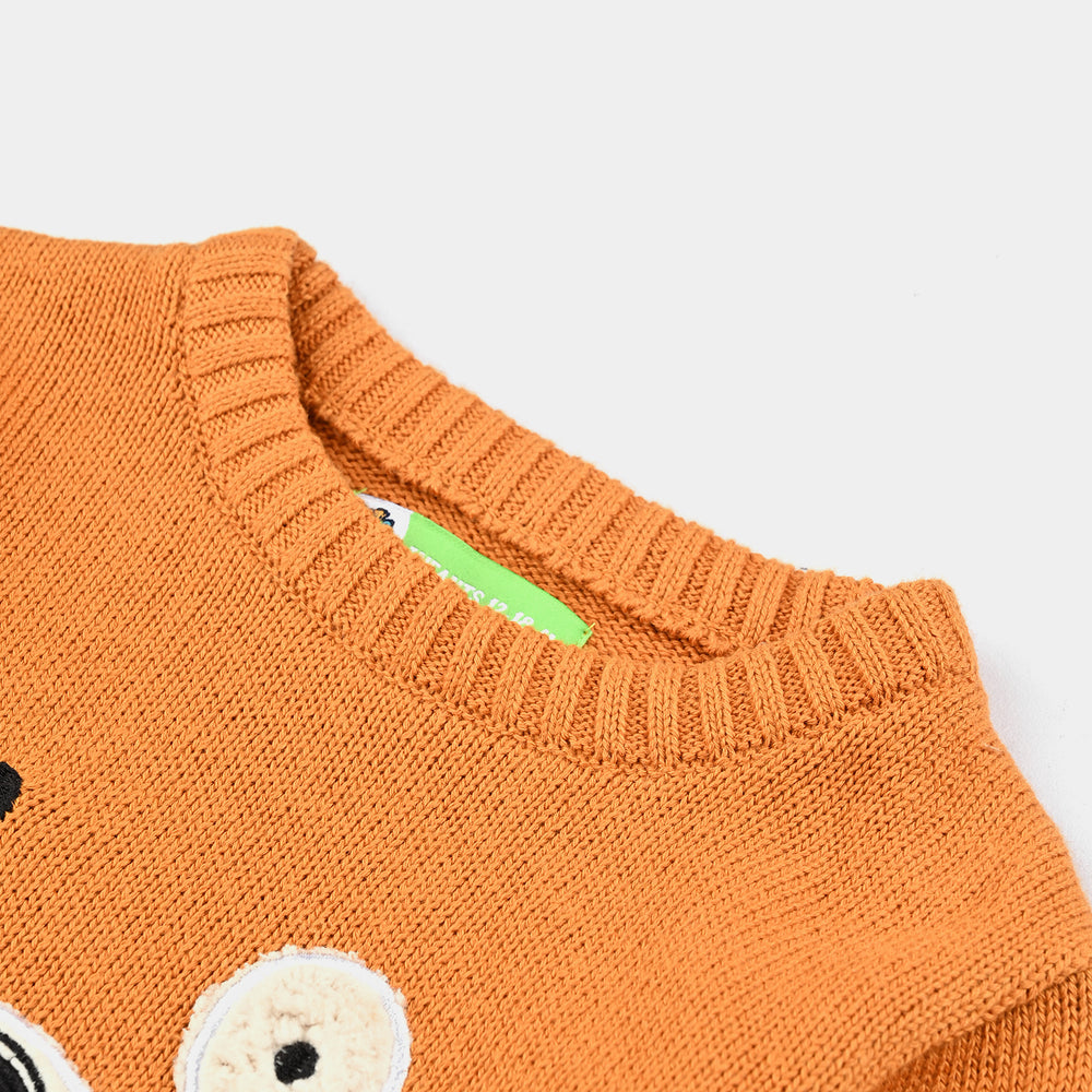 Infant Boys Cotton Sweater Bear