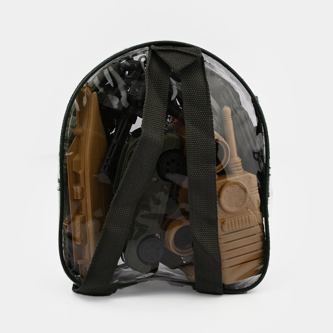 Military-Themed Small Toy Play Set for Kids
