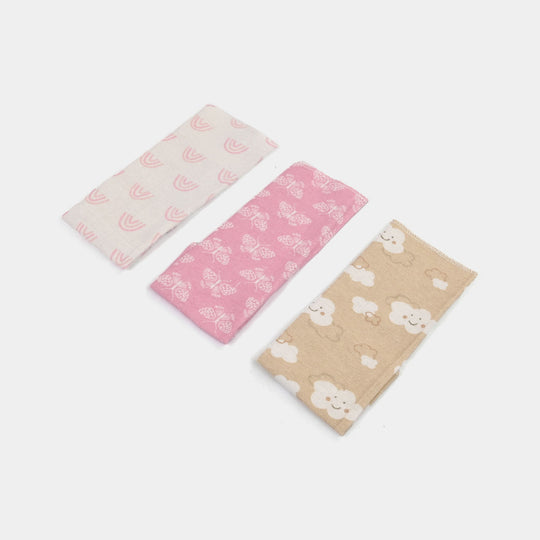 Soft Cotton Baby Face Towel | 3PCs
