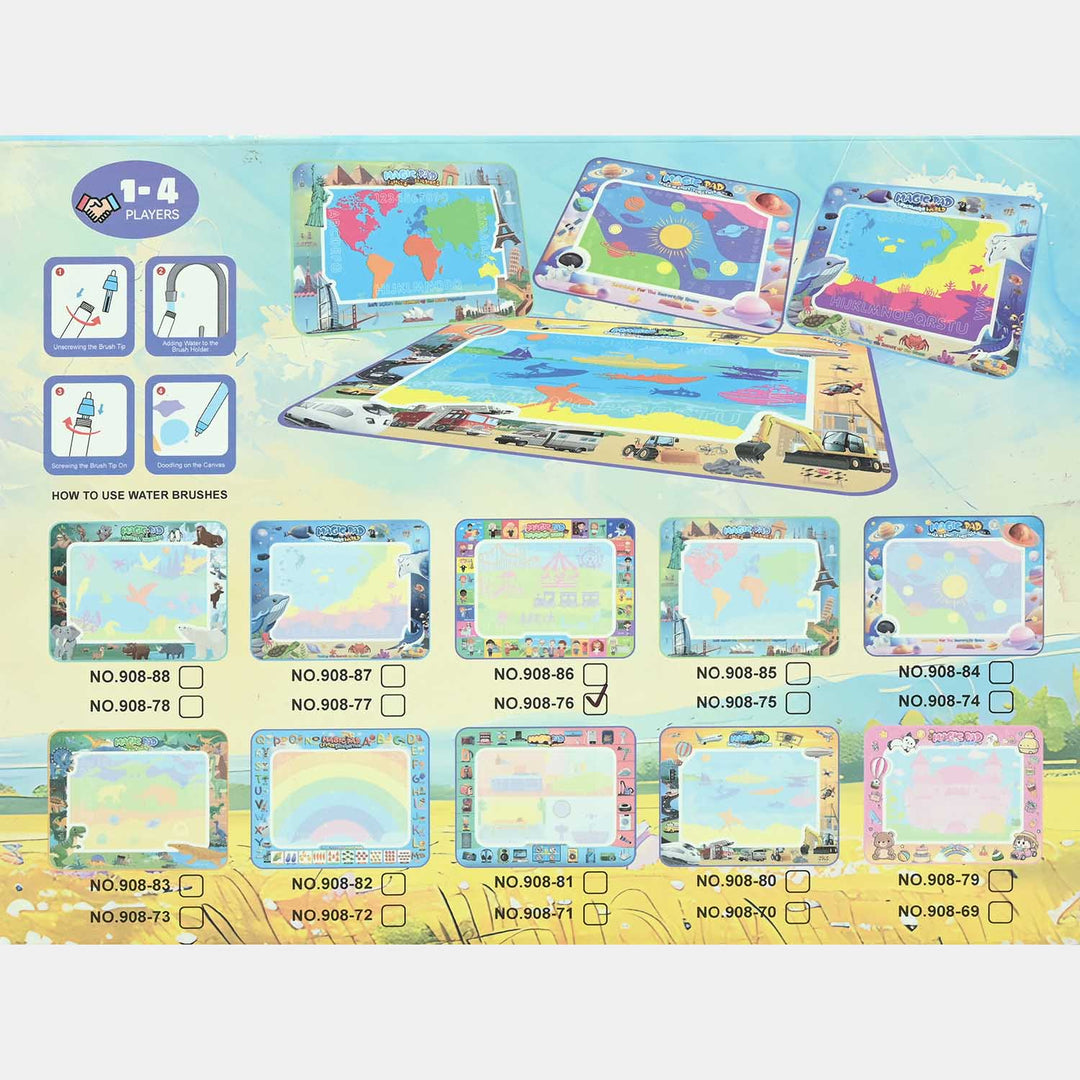 Water Canvas Water Drawing Mat Set
