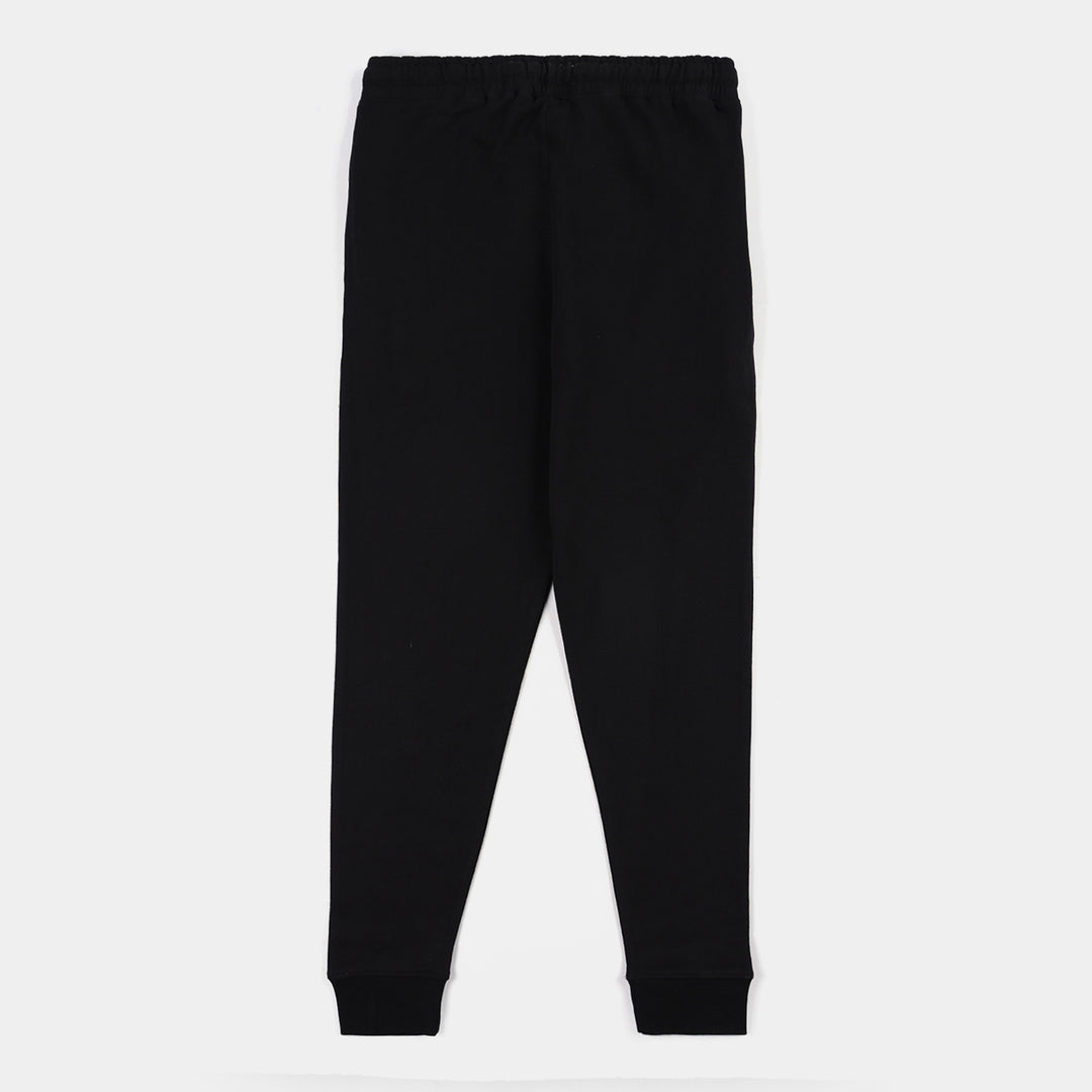 Teen Boys French Terry Trouser-Black